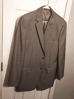 Izod Men Tan 2 Button Blazer Only  42L